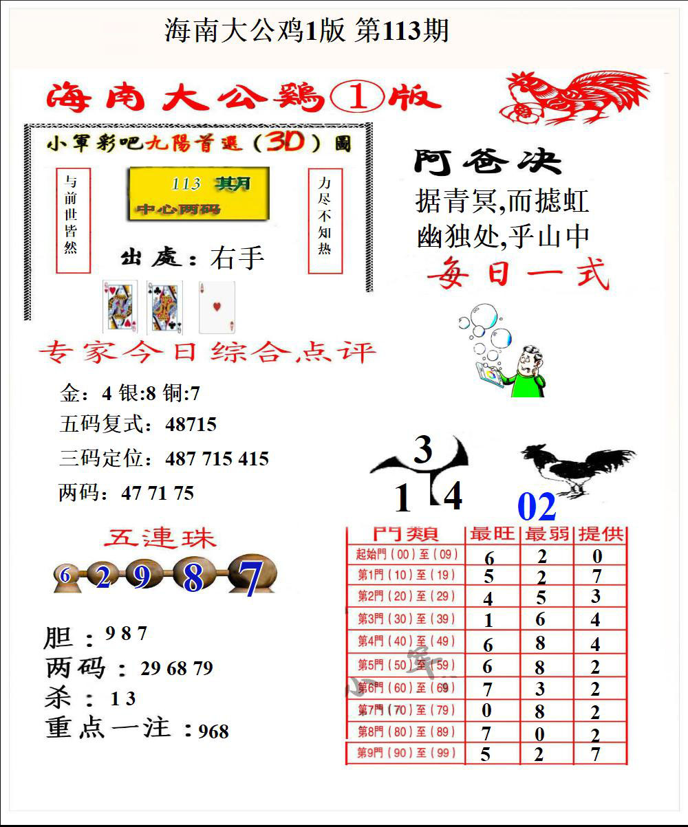 海南大公鸡1版