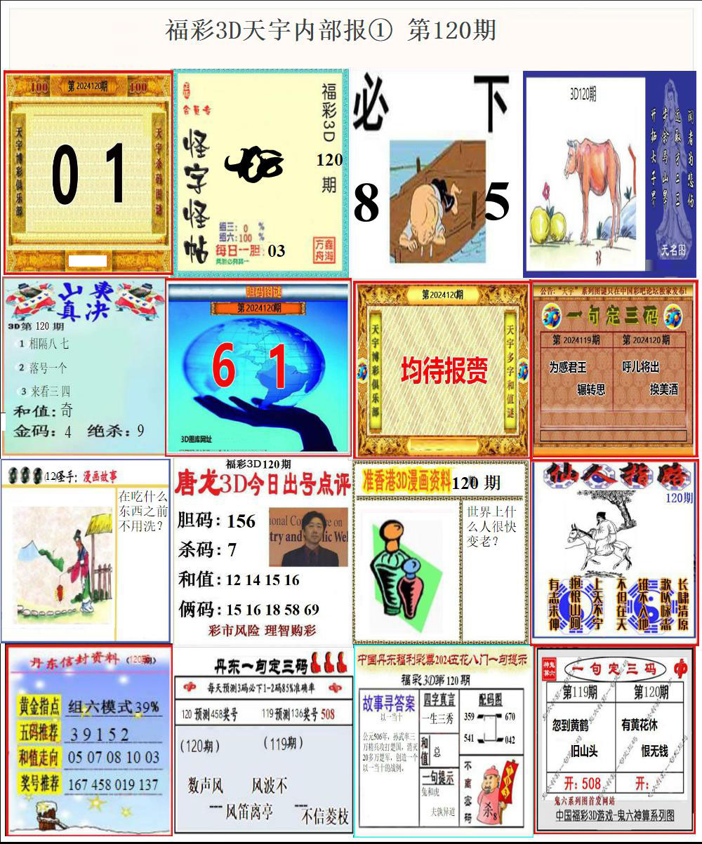福彩3D天宇内部报①