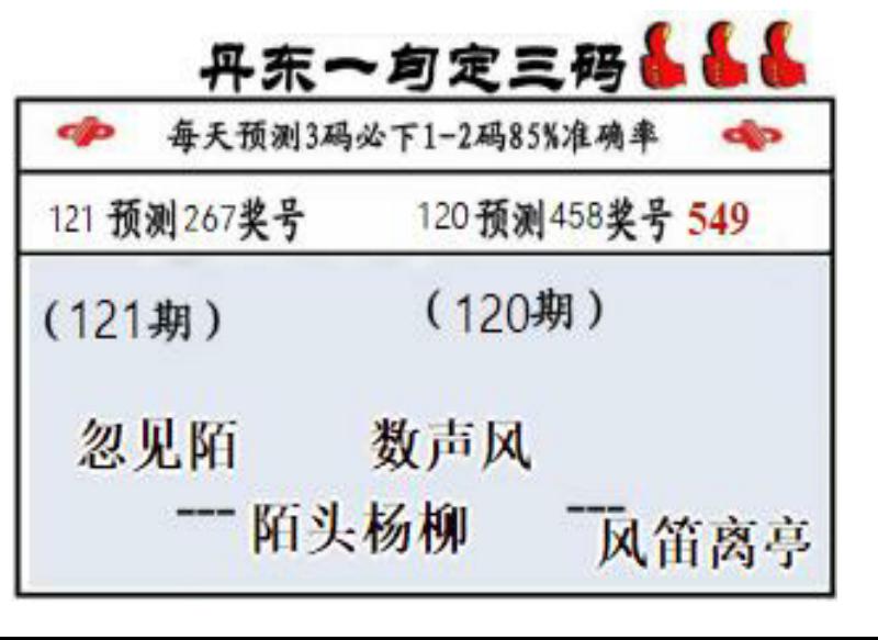 丹东一句定三码