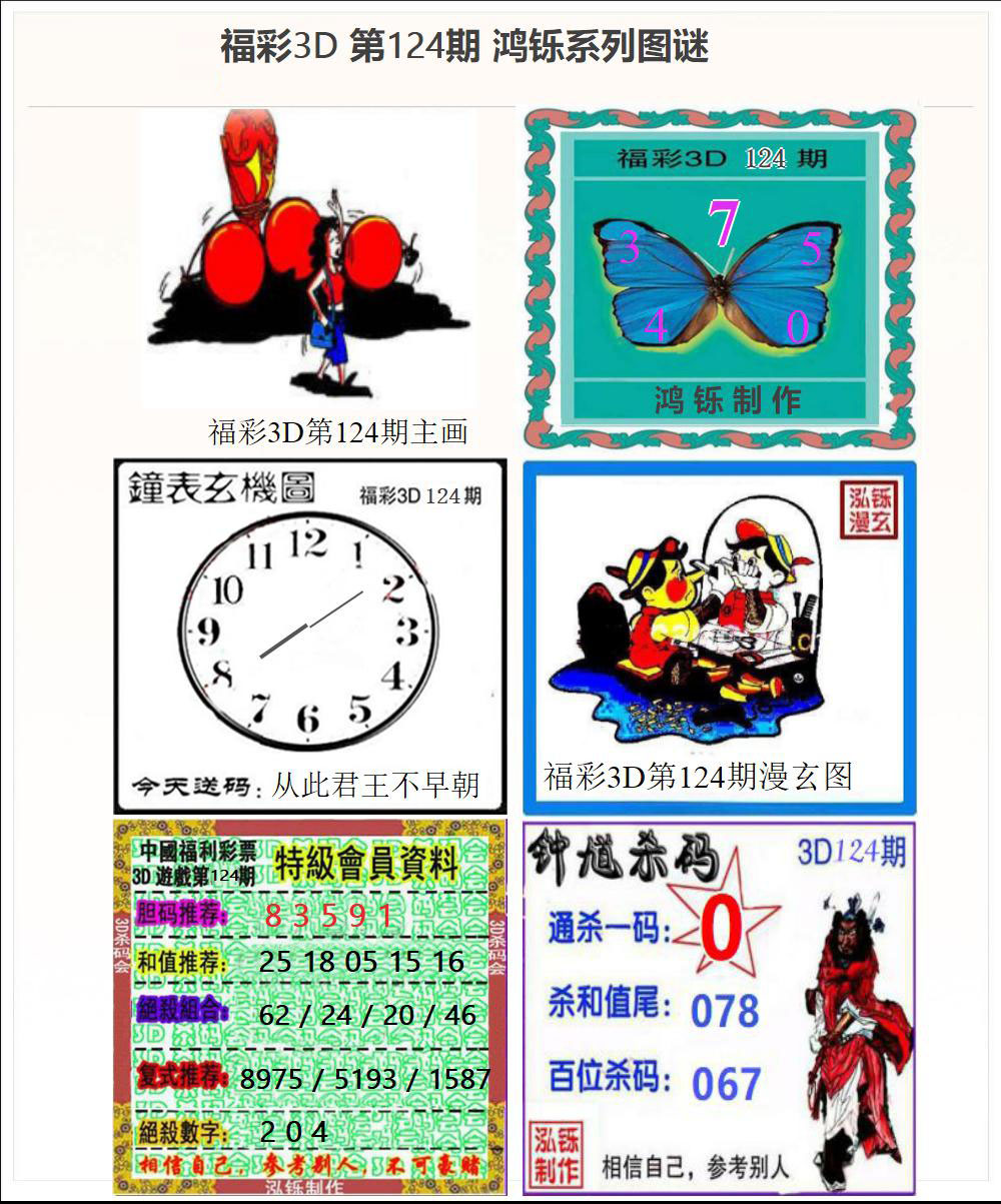 3D鸿铄系列图谜