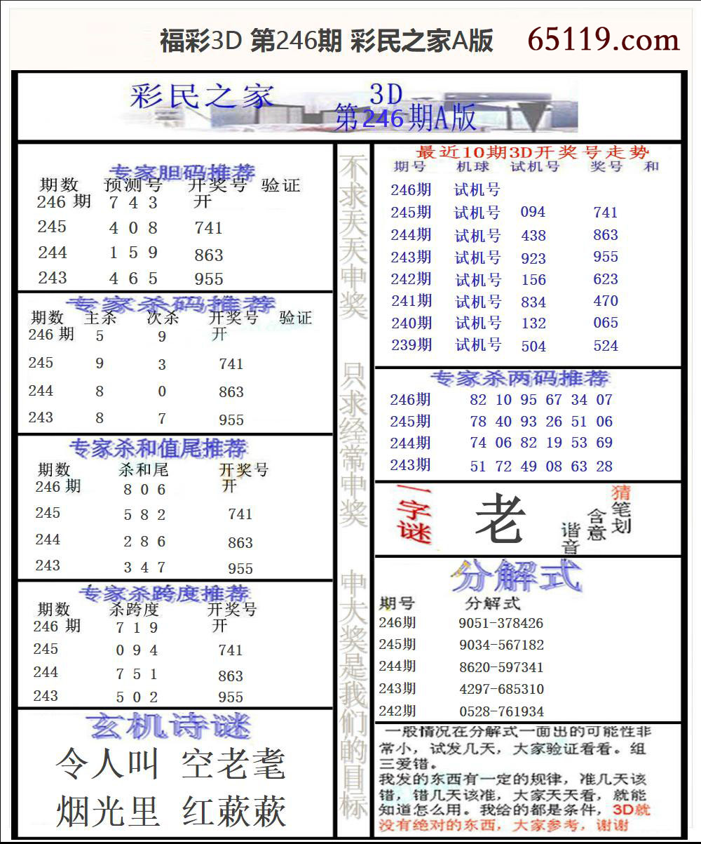 福彩3D彩民之家A版