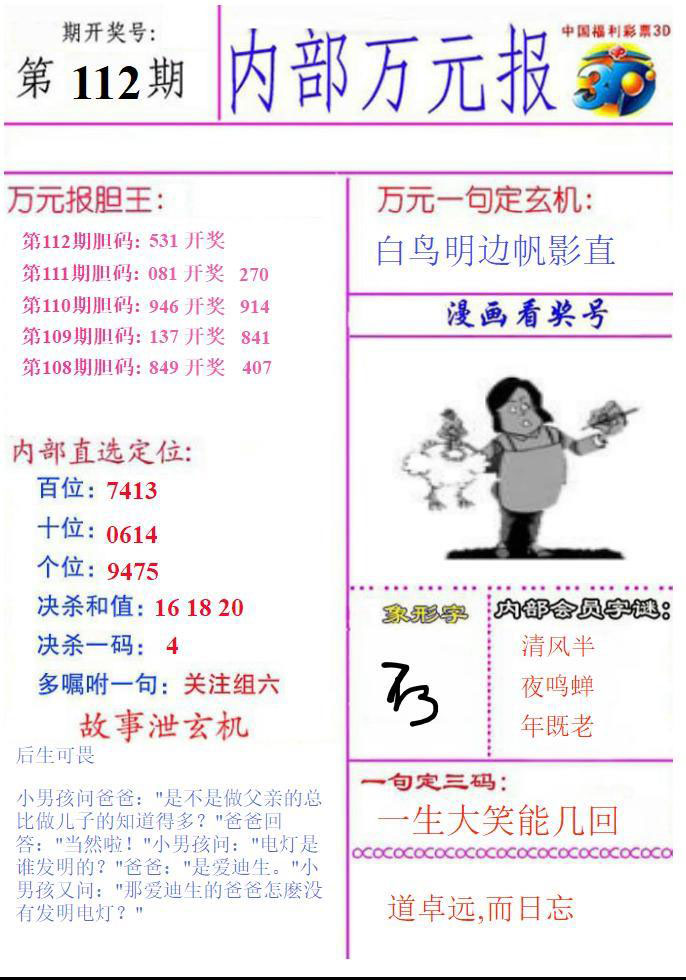 内部万元报