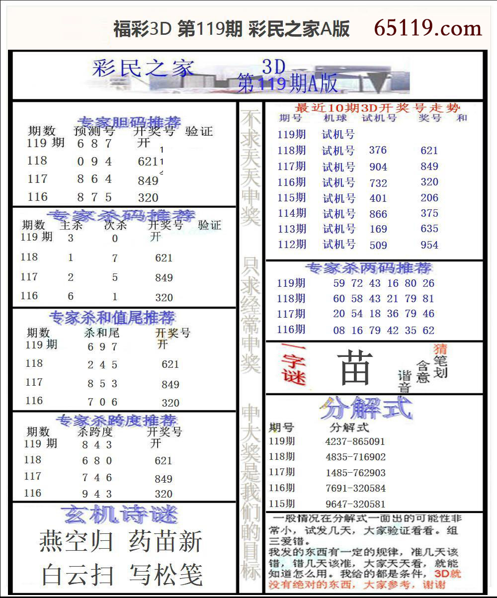 福彩3D彩民之家A版