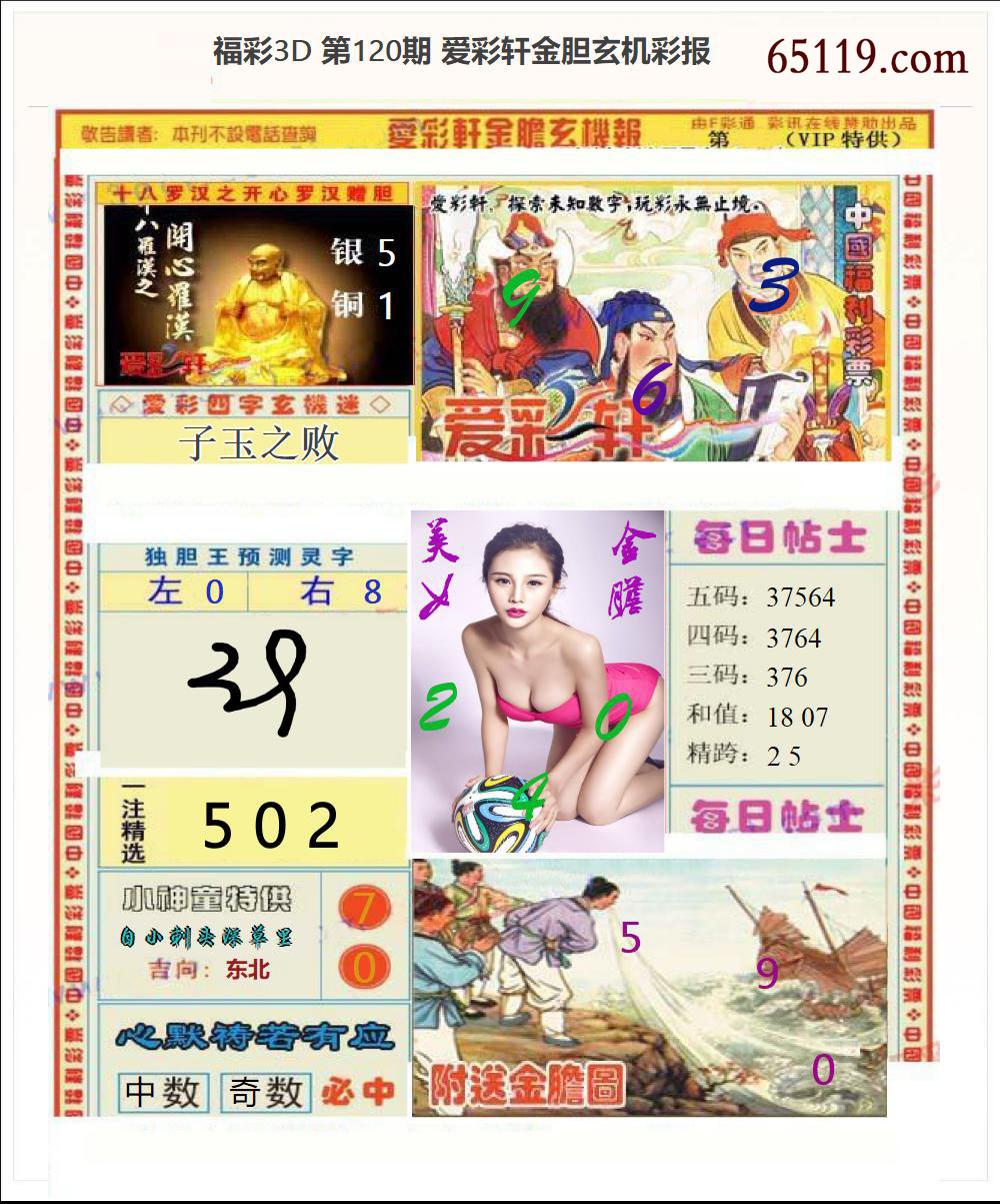3d金胆玄机彩报