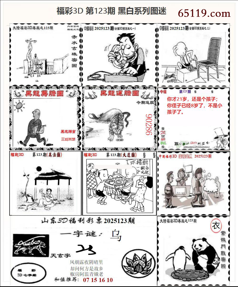 3D黑白系列图迷