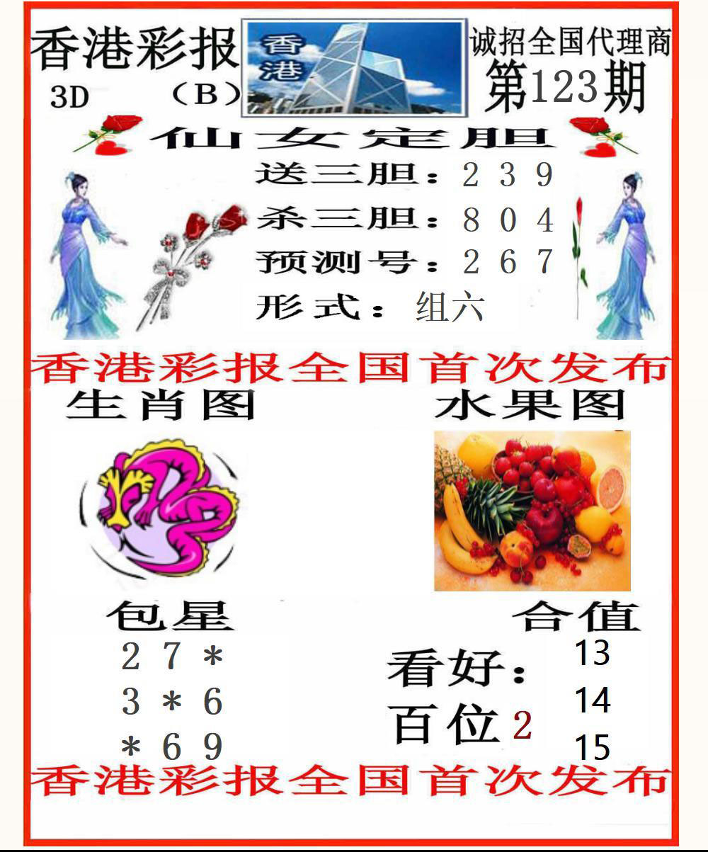 3D香港彩报B版