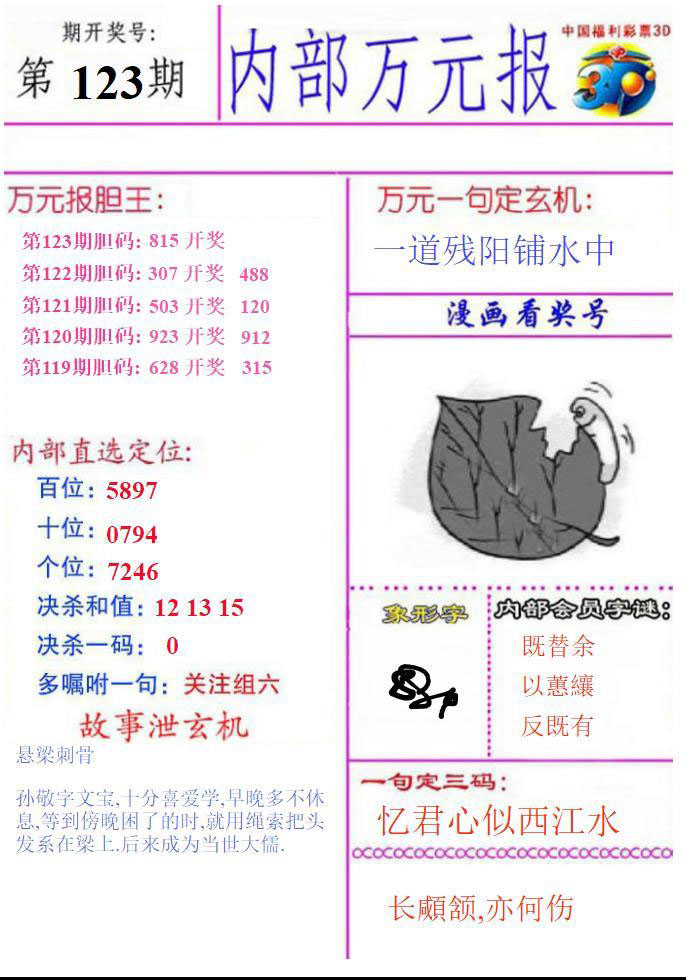 内部万元报